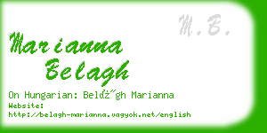 marianna belagh business card